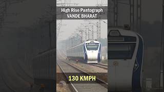 Indias First High Rise Pantograph Vande Bharat at 130 KMPH 🔥 [upl. by Mian]