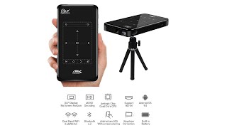 DLPminiproyector portátil P09 con Android 90 4K WiFi Bluetooth 4000MA [upl. by Enillebyam]