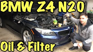 BMW Z4 N20 e89 2011–2016 Oil Change amp Service Reset [upl. by Neellok]