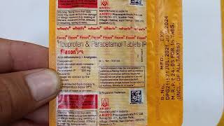 Flexon Tablet  ibuprofen and paracetamol tablet  Flexon tablet use fever side effects review hindi [upl. by Laux]