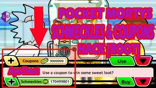 1 Pocket Mortys hack Schmeckles Coupons root gg [upl. by Jaunita539]