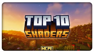 Top 10  Best Ultra Realistic Shaders For Minecraft PE 12144  No Lag Android iOS Windows [upl. by Eirellav257]