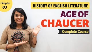 Age of Chaucer  History of English Literature  Major Writers amp Works [upl. by Rebmac]