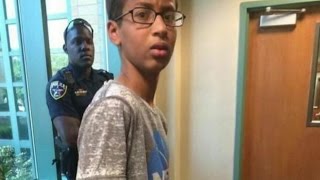 14yearold Ahmed Mohamed arrested over bomb clock [upl. by Kered]