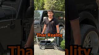 REALITY Thar 24 Inch Alloy Wheelautomobile shorts reality car modified thar trending india [upl. by Yeleek]