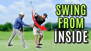 The TRICK To Create An Inside Out Swing Path [upl. by Dannie643]