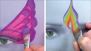 Perfect practice with 5 awesome brushes  Face Painting Made Easy PART 4 [upl. by Mchale]