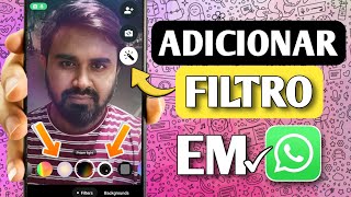 Como corrigir a opção de filtros de videochamada do WhatsApp que não mostra o problema [upl. by Yssac]