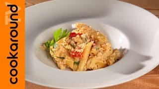 Penne alla polpa di granchio  Primi piatti di pesce [upl. by Idihsar]