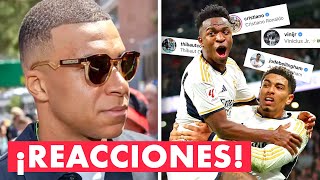 🔥🤩 Así reaccionaron los jugadores del Madrid al anuncio de Mbappé Bellingham Vinicius y más [upl. by Maroney]