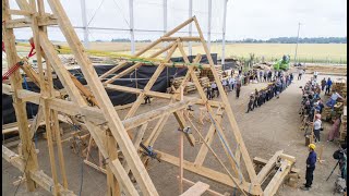 La reconstruction des charpentes médiévales [upl. by Cyma]