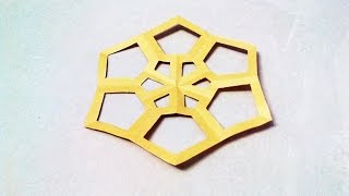 How to make a kirigami paper snowflake  4  Kirigami  Paper Cutting Craft Videos and Tutorials [upl. by Quintilla]