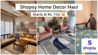 OMG Starts  Rs 112 Shopsy Home Decor Haul  Super Affordable Home Decorating Items [upl. by Kutzer]