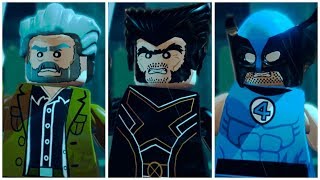 All Wolverines in LEGO Marvel Superheroes Cutscene  Mods [upl. by Evilo466]