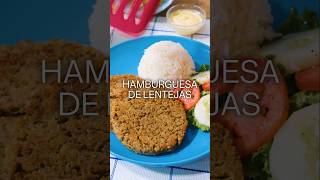 🙌 ¡HAMBURGUESAS DE LENTEJA Una forma fácil y deliciosa de disfrutar las menestras 🍔 [upl. by Haniraz103]