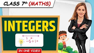 Integers  Full Chapter in 1 Video  Class 7th Maths  Junoon Batch [upl. by Alana521]