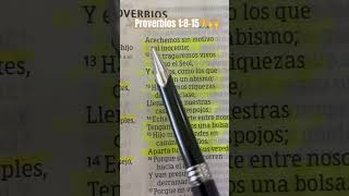 Proverbios 1815 PalabradeDios🙏🙌❤️ Biblia versículobíblico shortscristianos [upl. by Desmund631]