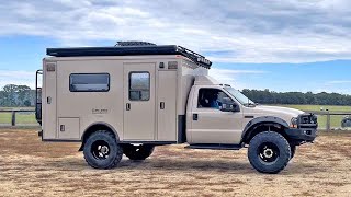 F350 4x4 Ambulance converted to a beautiful Expedition Truck Camper [upl. by Aramoix]