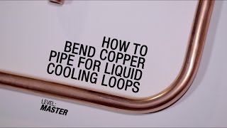 GeForce Garage Cross Desk Series Video 3 – How to Bend Copper Pipe For Liquid Cooling Loops [upl. by Leckie]