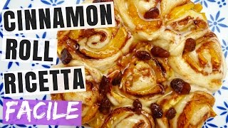 CINNAMON ROLLS RICETTA SEMPLICE E FACILE  Ricetta Veloce e Light SENZA UOVA  DOLCI ALLA CANNELLA [upl. by Aicenet433]