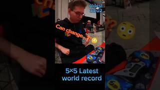 Worlds Fastest 5x5 Rubiks Cube shorts [upl. by Ynwat647]