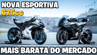 Nova Moto Esportiva de 675cc Revoluciona o Mercado das Superesportivas [upl. by Janie]