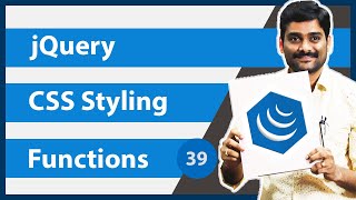 jQuery CSS Styling Functions  jQuery Tutorial 39 [upl. by Belden769]