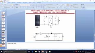 PART3 MAXIMUM POWER POINT TRACKINGMPPT ALGORITHMS PERTURB AND OBSERVER PampO [upl. by Yerrot]