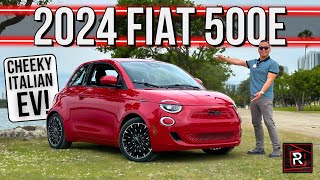 The 2024 Fiat 500e Red Is A Cute amp Chic Electric Rebirth Of An Iconic Italian City Car [upl. by Latvina]