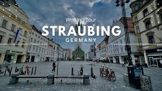 4K Straubing Germany  Straubing walking tour [upl. by Neirrad]