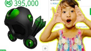 BUYING FANS THEIR DREAM ROBLOX ITEMS DOMINUS FREAK OUT [upl. by Yelyk]