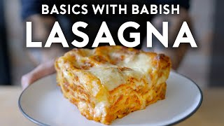 UltraMelty Bechamel Lasagna  Basics with Babish [upl. by Tigram]