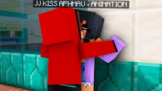 JJ maizen KISS APHMAU MIKEY KISS APHMAU 😱  GANGNAM STYLE  Minecraft Animation [upl. by Aborn660]