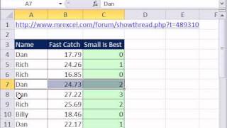 Excel Magic Trick 707 RANK with Criteria  SUMPRODUCT [upl. by Tedric339]