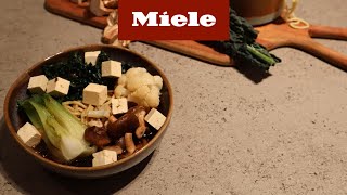 Ramensoppa med paksoi shitake tofu och nudlar I Miele [upl. by Tem]