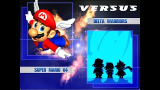 Mugen Battle Super Mario 64 Vs Delta Warriors [upl. by Bonn]