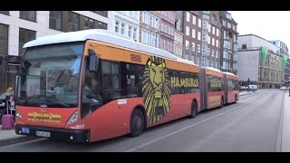 BiArticulated Buses in Hamburg Germany Threepiece BiGelenkbusse in Hamburg Deutschland 2017 [upl. by Amhsirak]