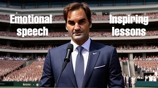 Life is bigger than the court  Roger Federers inspirational speech Part 3 [upl. by Erland490]