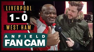 Alisson Won Us The Game  Liverpool 10 West Ham  Fan Cam [upl. by Roselin]