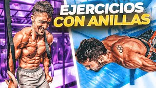 MEJORES EJERCICIOS para ENTRENAR con ANILLAS💪 [upl. by Ellevehc]