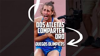 Dos Atletas Deciden Compartir Medalla De Oro En Juegos Olímpicos shorts [upl. by Ennaul]