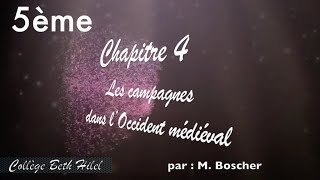 5ème chapitre 4 Histoire  Les campagnes dans l’Occident médiéval [upl. by Corneille]