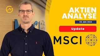 MSCI Aktienanalyse 2024  Update  Kurseinbruch nach Quartalszahlen und Perspektive [upl. by Tessy]