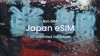 Japan 5G Unlimited Data– ByteSIM eSIM for Travelers esim japan japantravel [upl. by Chambers882]