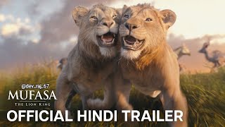 Mufasa The Lion King  Hindi Trailer  Shah Rukh Khan Aryan Khan AbRam Khan  In Cinemas Dec 20 [upl. by Annabal]