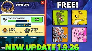 New BONUS CAVE Is Here  Dynamons World New Update 1926 Full Details [upl. by Skiest]