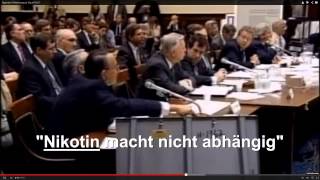 Tabakbosse 1994 quotNikotin macht nicht abhängigquot [upl. by Anatnom]