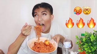 2x Spicy Ramen Noodle Challenge [upl. by Erdnoed]