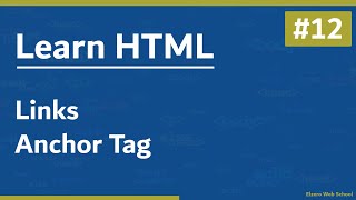 Learn HTML In Arabic 2021  12  Links  Anchor Tag [upl. by Winifield]