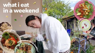 what I eat in a weekend ishh easy college plantbased meals 🥑🥦🥬  vlog [upl. by Allisirp]